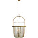 Chapman & Myers Lorford 4 Light 25 inch Gilded Iron Lantern Pendant Ceiling Light, Large
