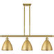 Ballston Dome LED 36 inch Satin Gold Island Light Ceiling Light
