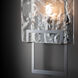 Geo Sconce Wall Light in Sterling, Clear