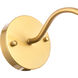 Pierce 1 Light 8 inch Brass Wall sconce Wall Light