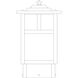 Mission 120V 60 watt Verdigris Patina Landscape Light in White Opalescent, T-Bar Overlay