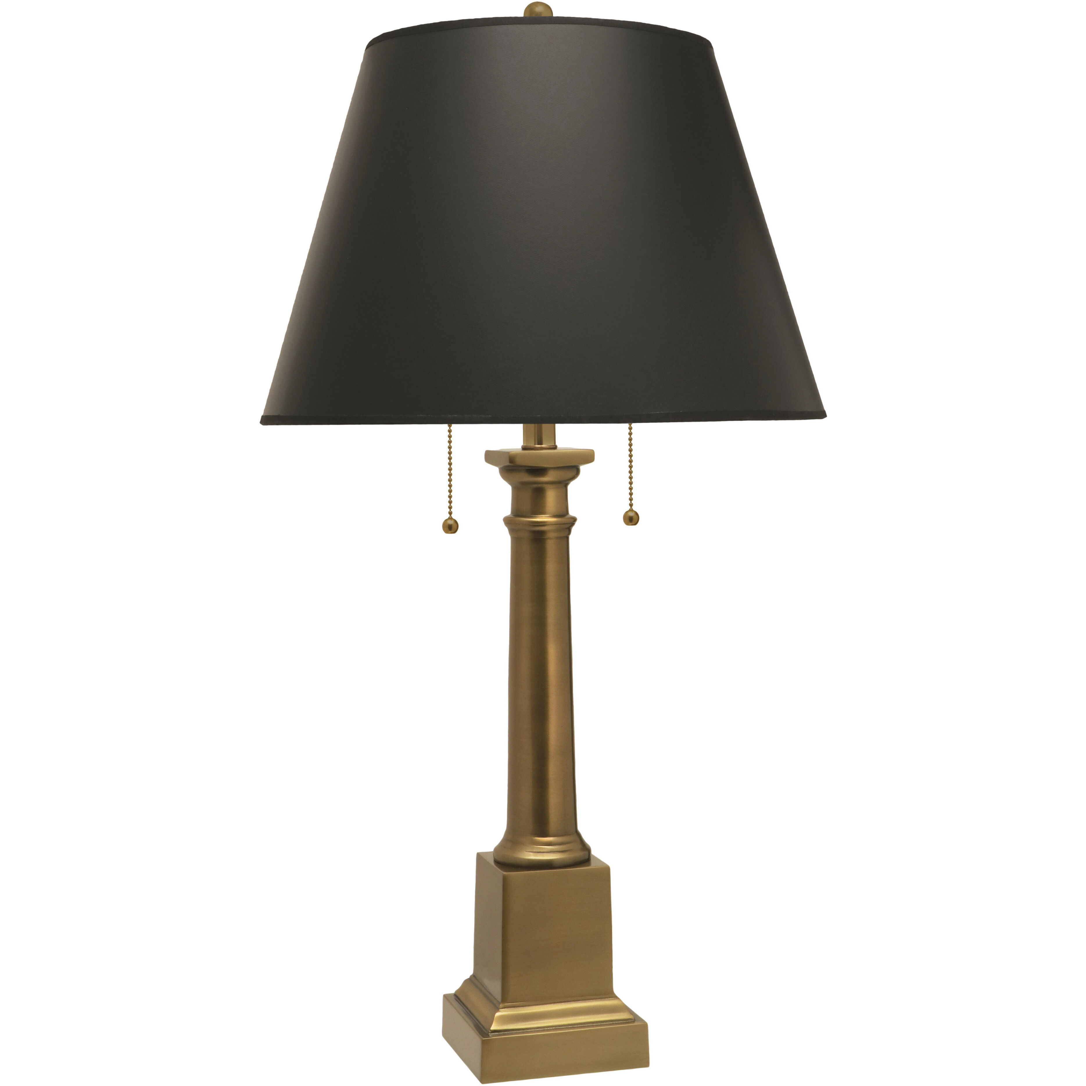 Ellie 31 inch 100 watt Antique Brass Desk Lamp Portable Light
