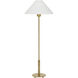 J. Randall Powers Hackney 31.75 inch 40 watt Hand-Rubbed Antique Brass Buffet Lamp Portable Light in Linen