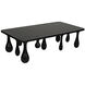 Drop 64 X 33 inch Hand Rubbed Black Coffee Table
