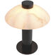 Ch&acirc;tel 19.29 inch 8 watt Bronze Highlight with Alabaster Table Lamp Portable Light