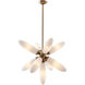 Crest 2 Light 5 inch Winter Brass Pendant Ceiling Light
