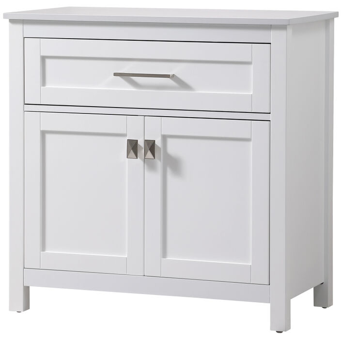 Adian White Bathroom Storage Cabinet