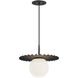 Alora Mood Plume Pendant Ceiling Light in Matte Black