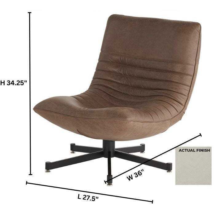 Eduarda Black and Taupe Arm Chair