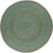 Brice 36 inch Mint/Dark Brown Rugs, Jute