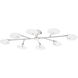 Giselle 8 Light 48 inch Polished Nickel Semi-flush Ceiling Light