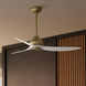 Eyla 52 inch Luxe Gold with Matte White Blades Outdoor Ceiling Fan
