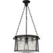 Cape Harbor 3 Light 18 inch Matte Black Pendant Ceiling Light