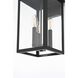 Carisle 3 Light 20 inch Black Outdoor Wall Sconce