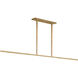Sean Lavin Cityscape 2 Light 72.3 inch Hand Rubbed Antique Brass Linear Chandelier Ceiling Light