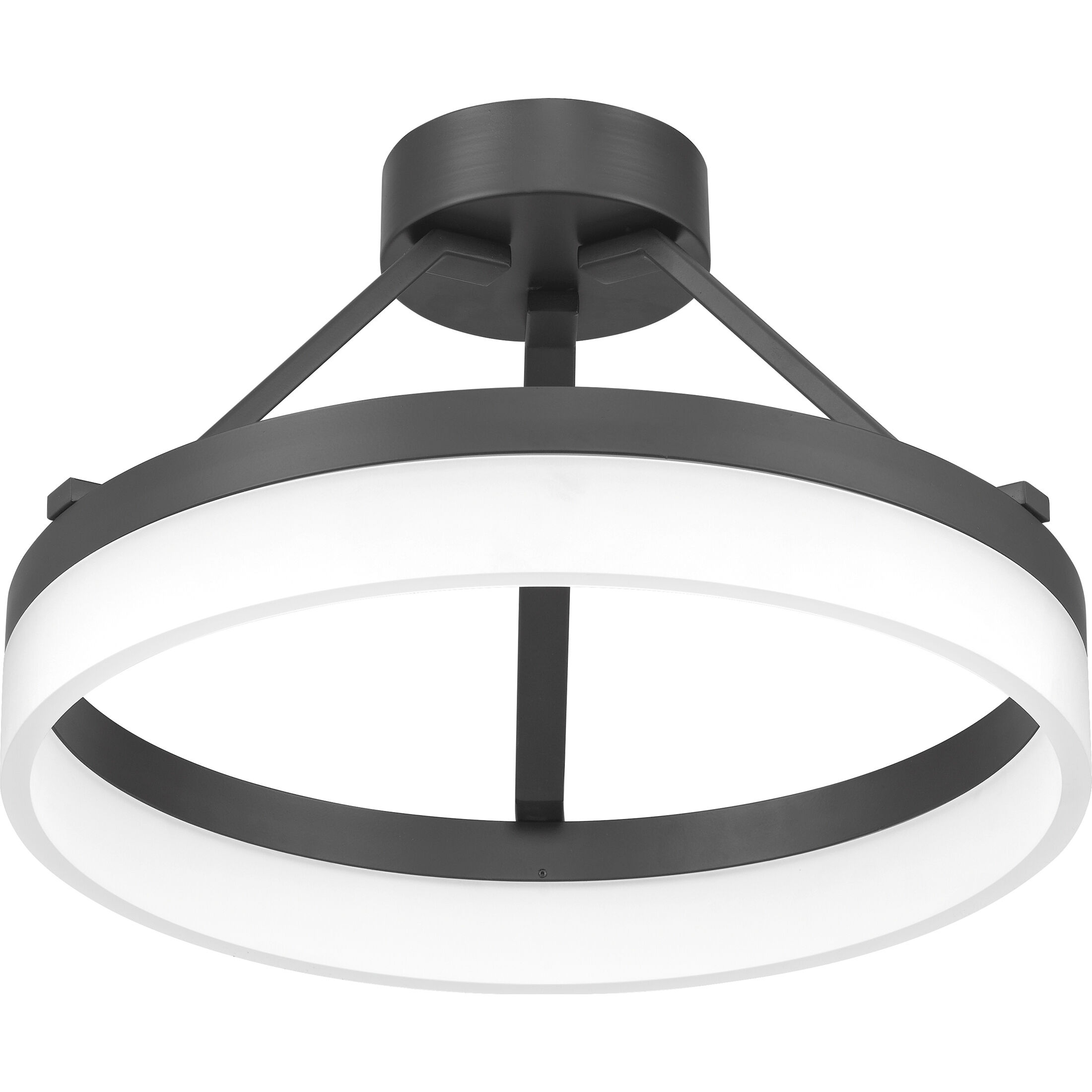 Cohen LED 16 inch Oil Rubbed Bronze Semi-Flush Mount Ceiling Light