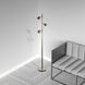 Modern 61.5 inch 5.00 watt Satin Chrome Task Floor Lamp Portable Light