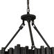 Matrix 10 Light 30 inch Matte Black and French Gold Chandelier Ceiling Light in Matte Black/French Gold