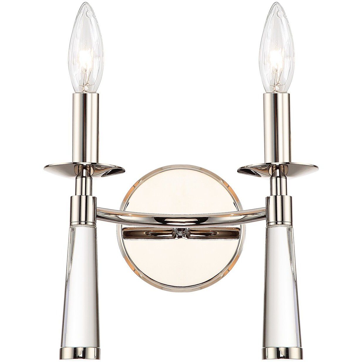 Baxter Sconce Wall Light in Polished Nickel
