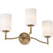 Liam 22 inch Burnished Brass Vanity Wall Light