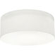 Anton 2 Light 12.25 inch Linen White Flush Mount Ceiling Light