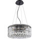 Maxime 12 Light 20 inch Black and Clear Chandelier Ceiling Light
