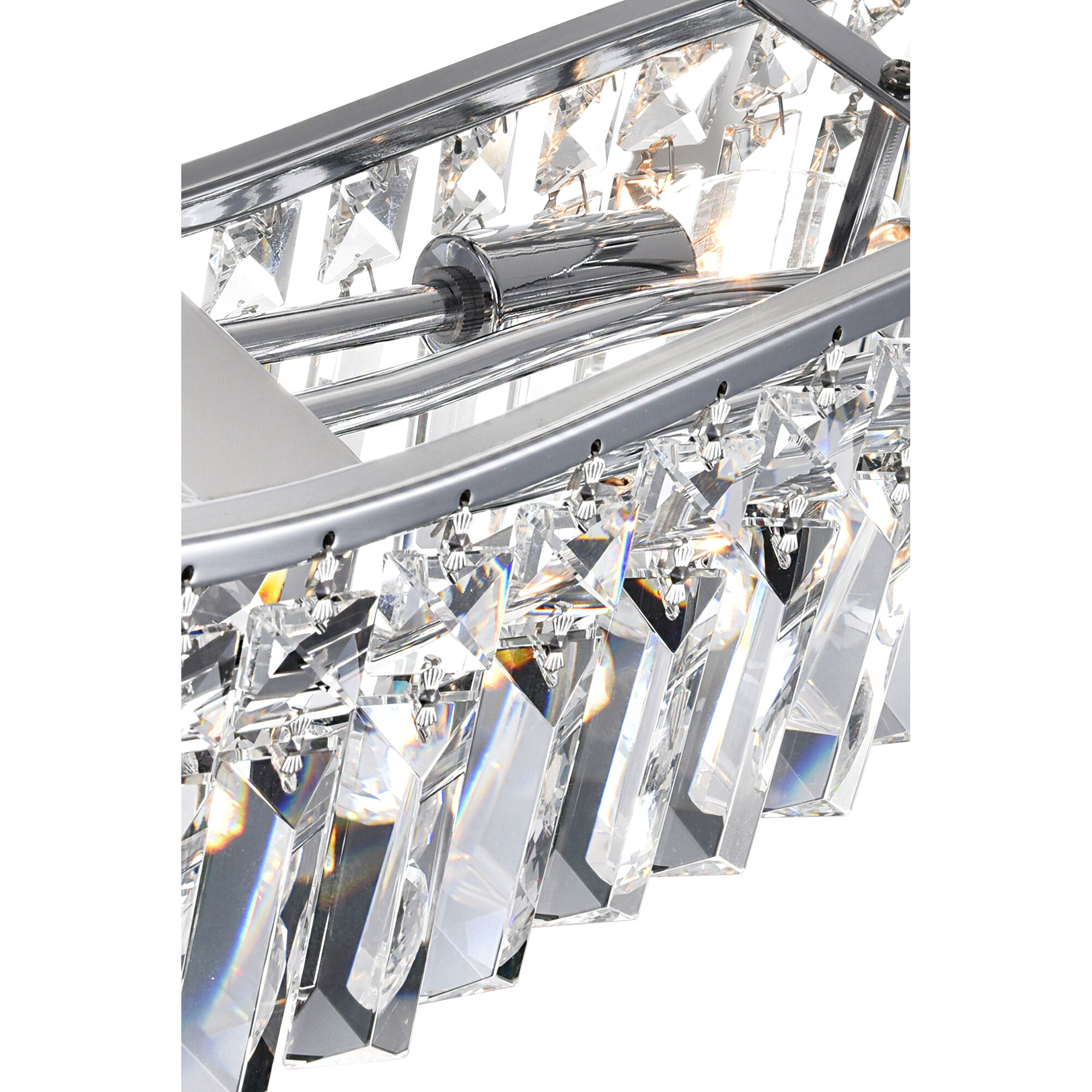 Glamorous 5 Light 30 inch Chrome Island/Pool Table Light Ceiling Light