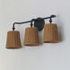Baja 3 Light 24.25 inch Dark Bronze Bath Vanity Wall Light