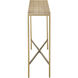 Dezi 48 inch Natural/Brass Console Table