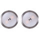 Madison 1 Light 11 inch Brushed Pewter Flush Mount Ceiling Light, Twin Pack