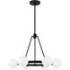 Sean Lavin Clybourn 6 Light 26 inch Midnight Black Chandelier Ceiling Light