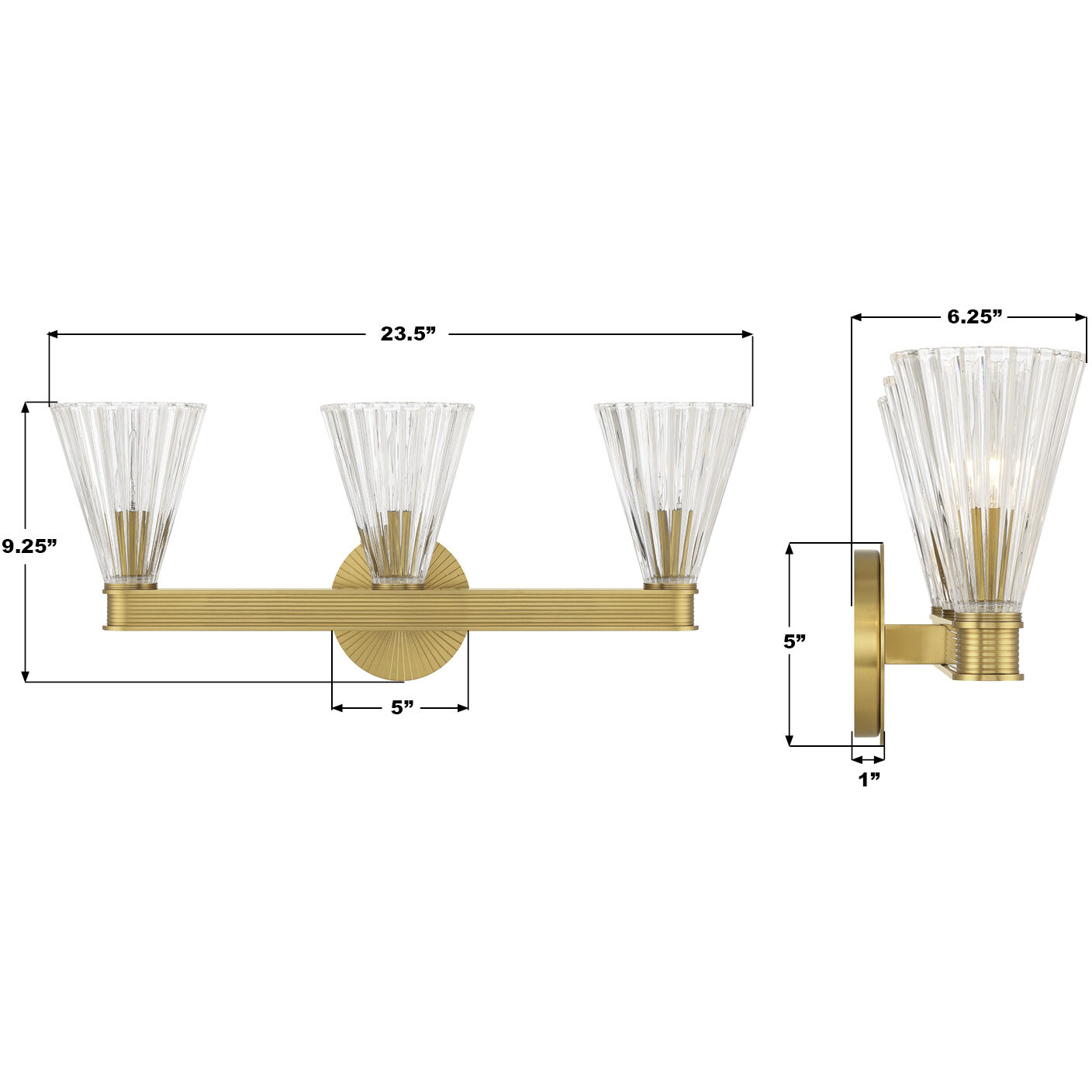 Lotus Bath Vanity Light Wall Light