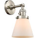 Franklin Restoration Small Cone LED 6 inch Brushed Satin Nickel Sconce Wall Light, Franklin Restoration