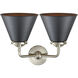 Nouveau Appalachian 2 Light 16 inch Brushed Satin Nickel Bath Vanity Light Wall Light in Matte Black, Nouveau