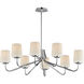 Durham 8 Light 34.25 inch Polished Chrome Chandelier Ceiling Light