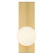 Euro LED 6 inch Gold and Opal ADA Wall Sconce Wall Light