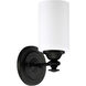 Neighborhood Dardyn 1 Light 5.5 inch Espresso Wall Sconce Wall Light in White Frosted Glass
