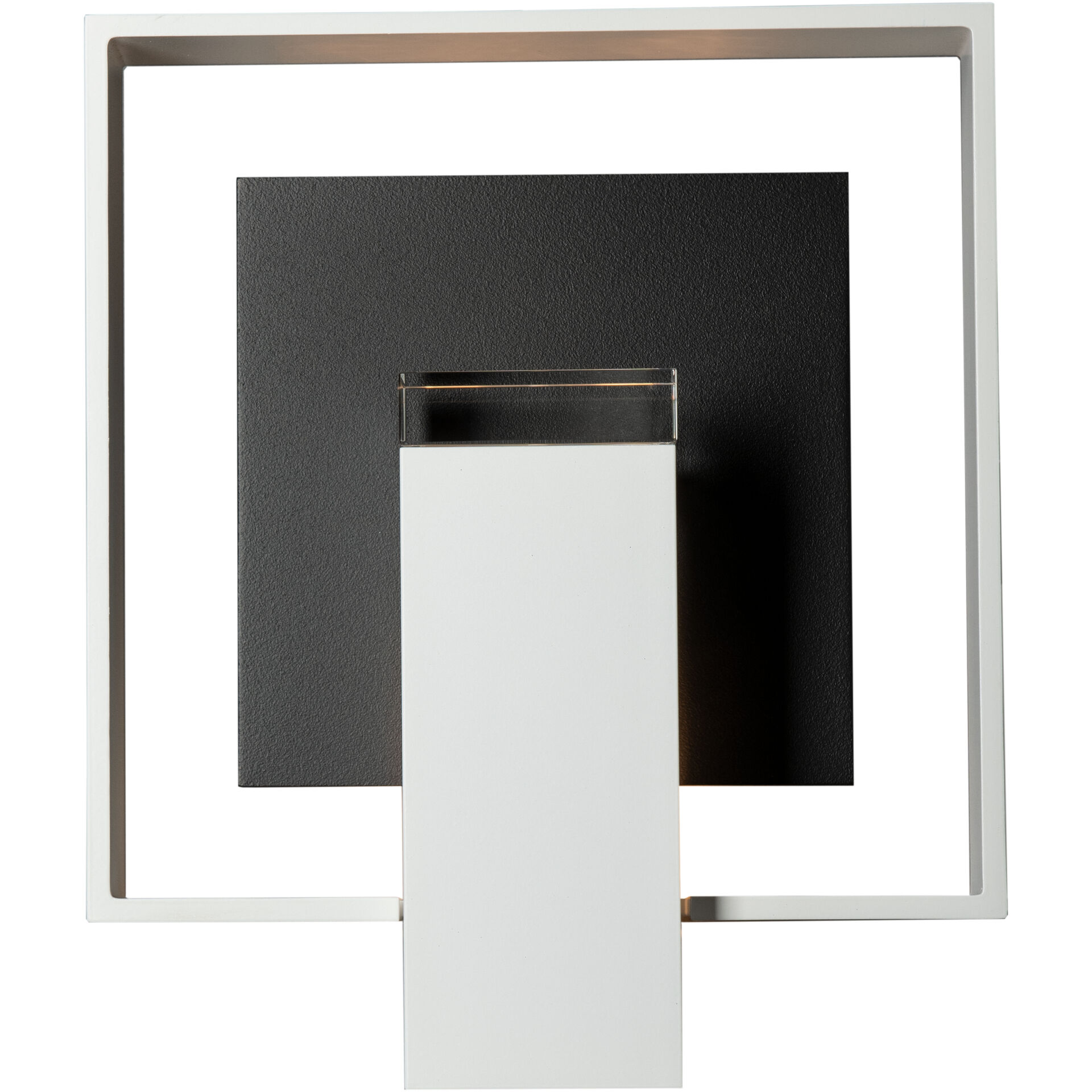 Shadow Box 1 Light 11.7 inch Coastal White and Coastal Black Outdoor Sconce, Medium