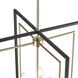 Noelle 8 Light 20 inch Matte Black/Modern Gold Pendant Ceiling Light