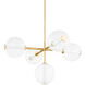 Richford LED 48 inch Aged Brass Chandelier Ceiling Light