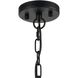 Heathrow 5 Light 20 inch Matte Black Chandelier Ceiling Light
