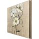 A New Bloom White and Green and Metallic Canvas, The Studio