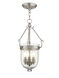 Jefferson 3 Light 10 inch Brushed Nickel Chain Lantern