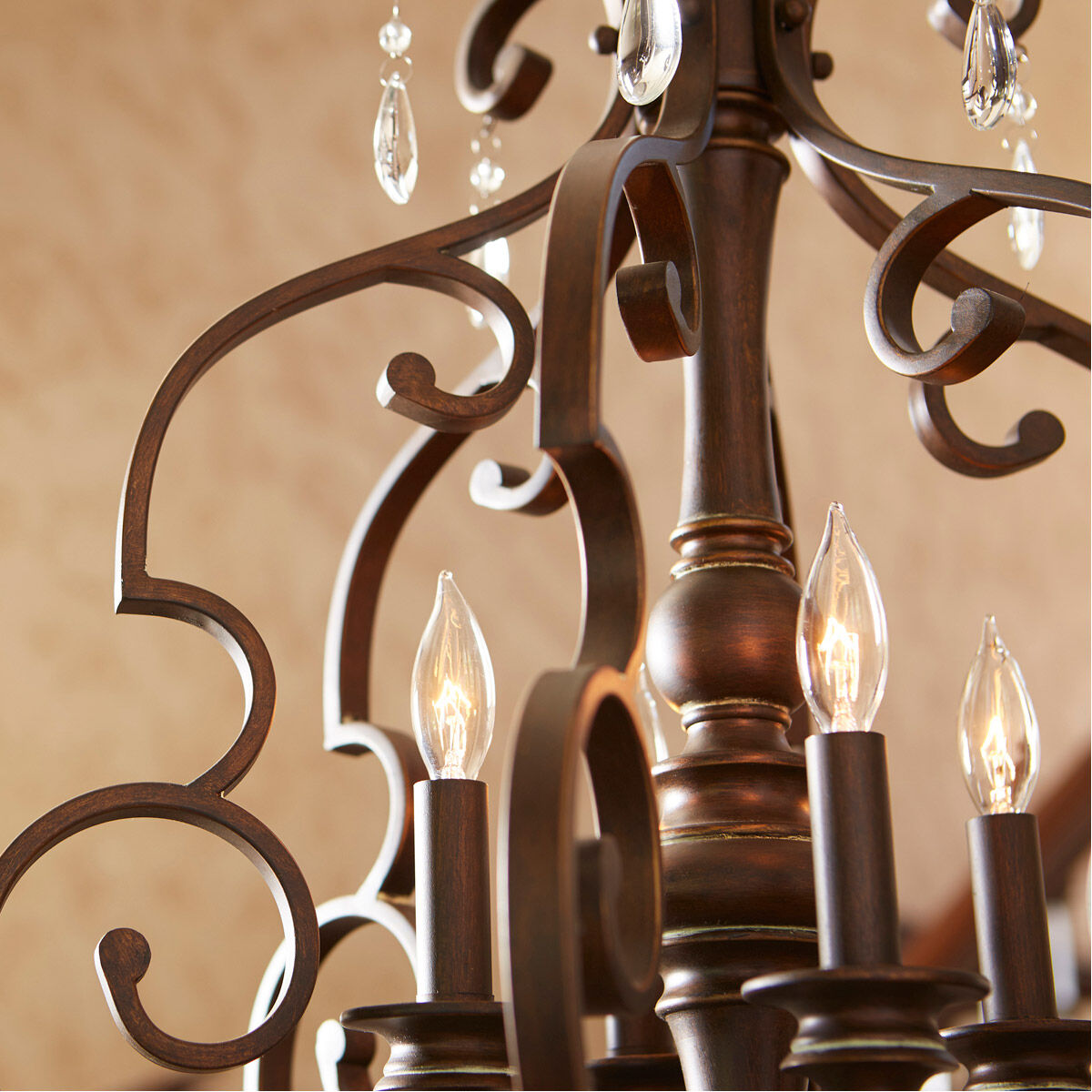 San Miguel 4 Light 18.5 inch Vintage Copper Mini Chandelier Ceiling Light