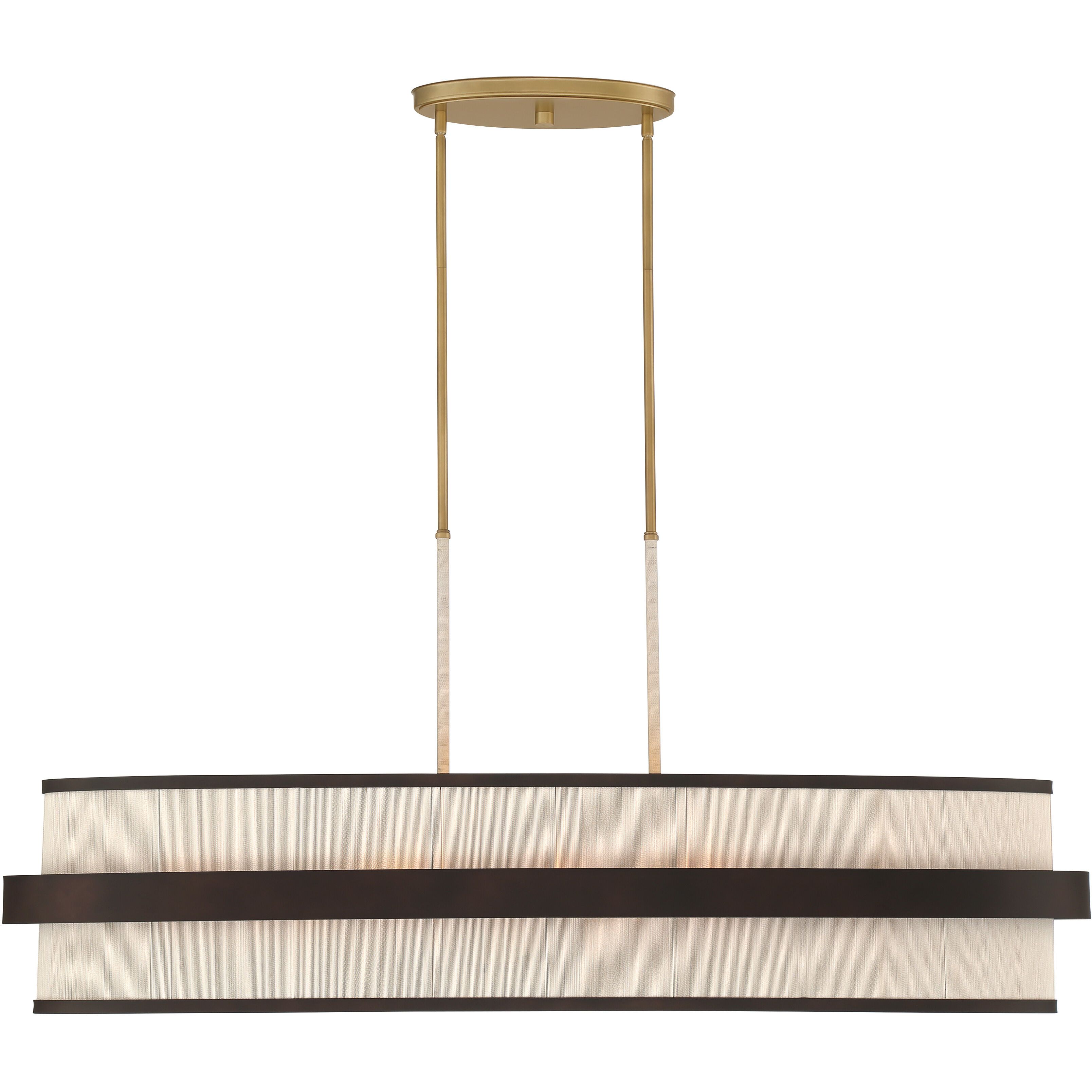 Harbor Wrap Island Light Ceiling Light in Legacy Brass and Dark Bronze