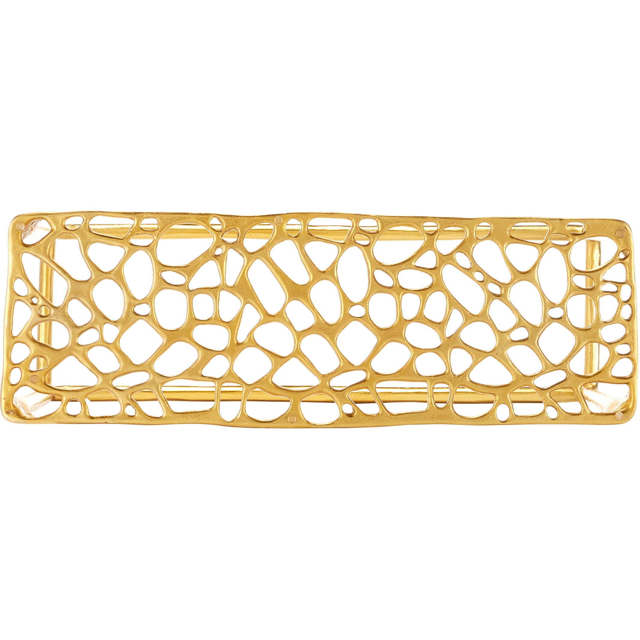 Honeycomb 36 X 11.75 inch Gold/Clear Console Table