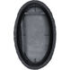 Athena 40.25 X 24.25 inch Matte Black with Black Seagrass Wall Mirror
