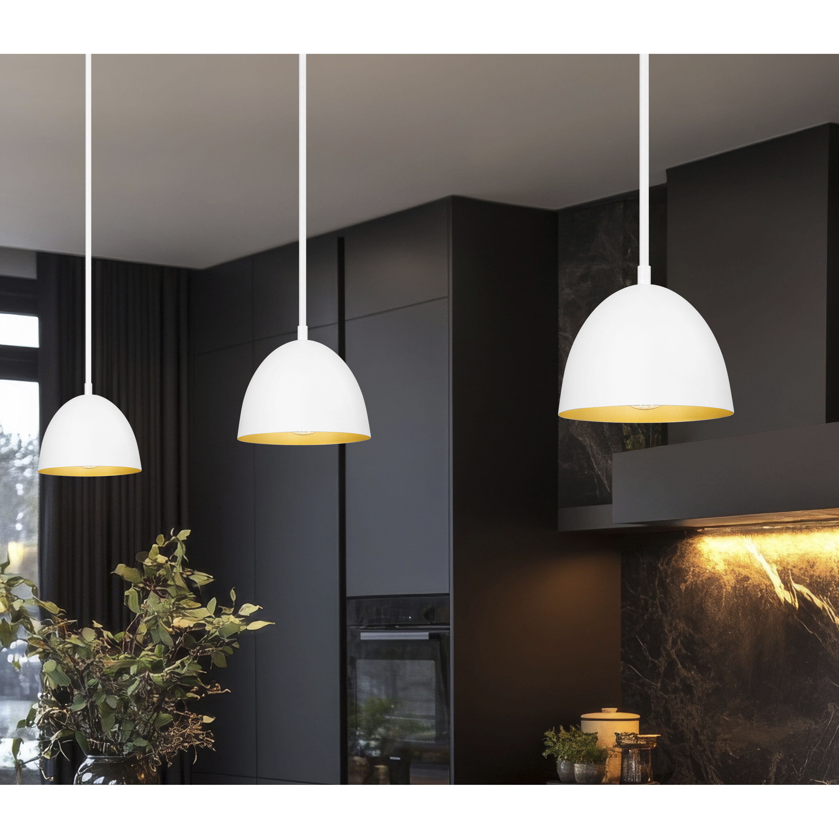 Vega 1 Light 8 inch Matte White Pendant Ceiling Light