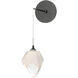 Chrysalis 1 Light 5.5 inch Ink Sconce Wall Light in White Crystal, Small