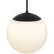 Rondure LED 14 inch Sand Black Outdoor Pendant
